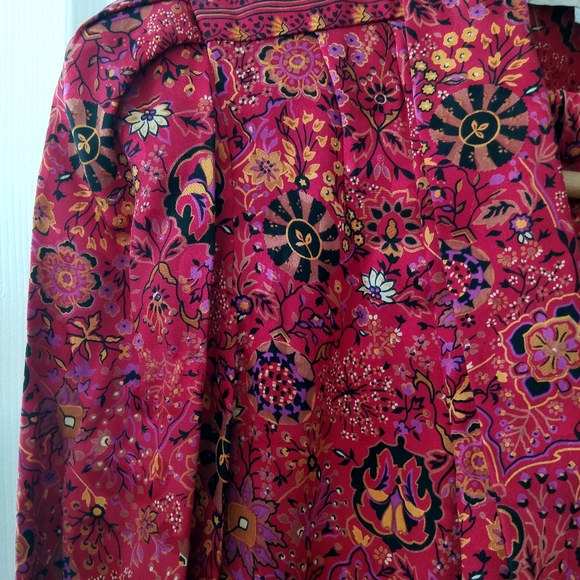 Women's vintage 2 piece silk dress - Picture 4 of 7